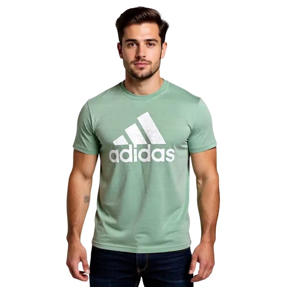 Adidas‎ Golf Mens Sage Green Badge of Sport Graphic Logo T-Shirt Size M NWT